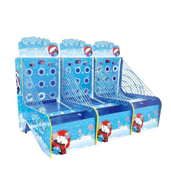 2 Players Redemption Arcade Machines , Snow Brawl Soccer Shooting Ball Game Machine Coin Operated