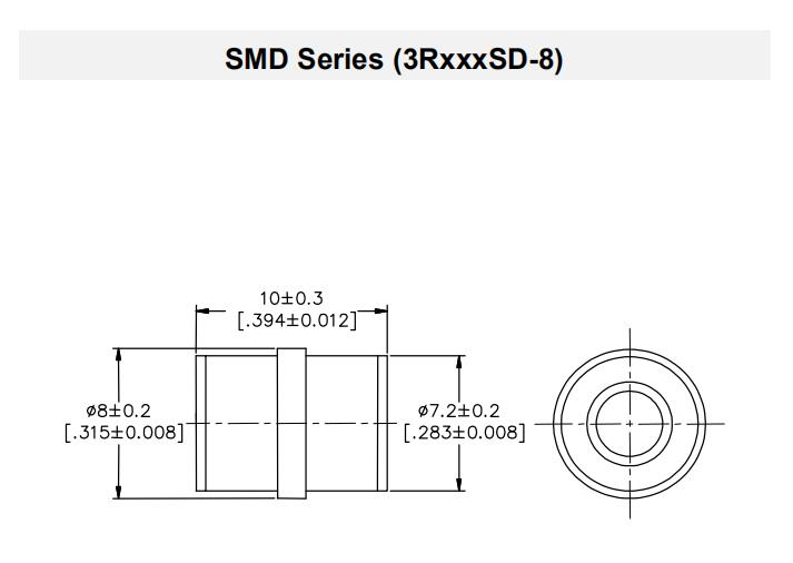 Comp защиты сети ПОГРУЖЕНИЯ и SMD Arrestor Arrester 75V-800V ограничителя перенапряжения серии GDT 3RD-8 нагнетательных труб газа 20KA