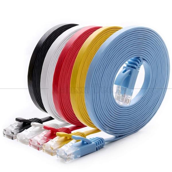 1M 3M 5M 10M UTP FTP Shield Cat5 Cat5e Cat6 Ca6a Cat7 RJ45 Flat Ethernet Patch Cable