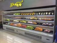 R404a obstruem dentro o refrigerador de Multideck com as paredes de extremidade vitrificadas