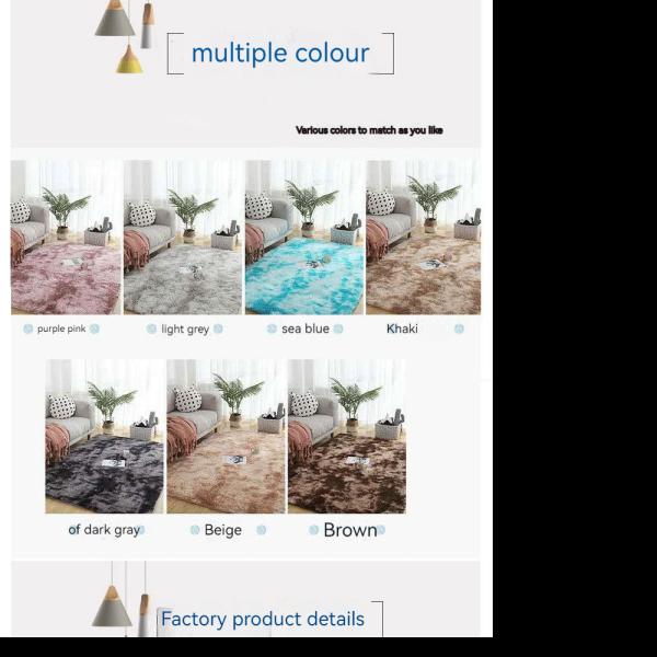 Высокая высота полиэстерный галстук окрашенный печатный ковер для спальни гостиная кабинет