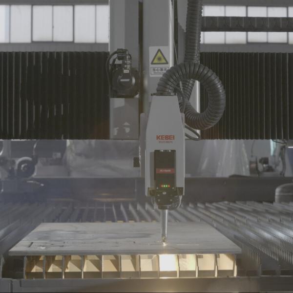 Power Laser Cutting Machine For High Bevel Cutting On 24000mm Workbench