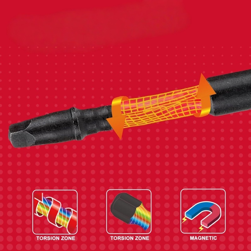 Heavy-Duty 6 SQ2 Structural Bit | Anti-Wobble SIPs & Timber Framing Tool (1/4 Hex)