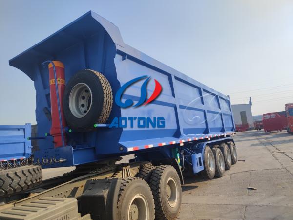 Sand Transportation 3 Axles FUWA / BPW Semi Trailer Dump Truck Trailers New Produced