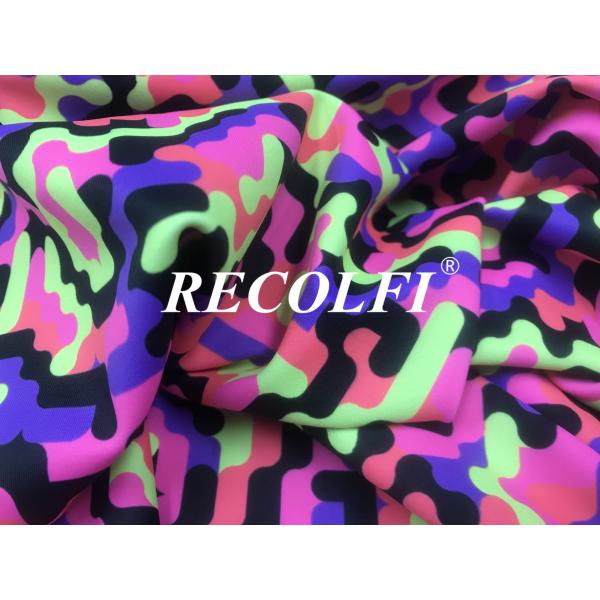 Neon Bright Fluo Colors Repreve Swimwear Fabric For Melbourne Tankini Bikini Tops