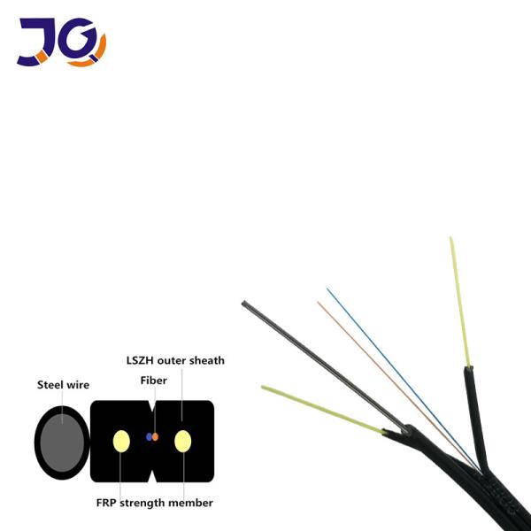 Cabo pendente exterior G657A do núcleo de ROHS FTTH 2 para a rede