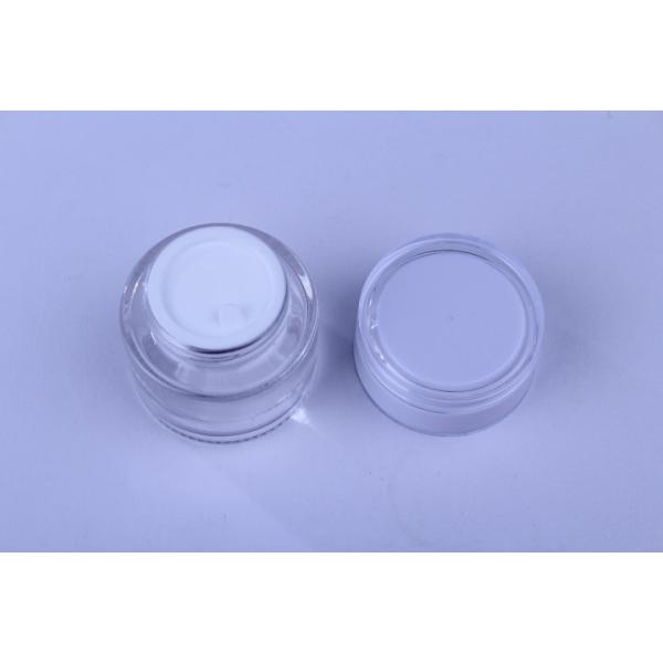 30g / белый стеклянный косметический опарник 50г с крышкой винта для сливк стороны