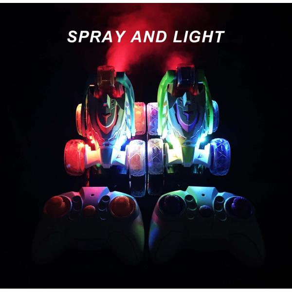 2.4G Stunt Dumper Light Spray Roll Over Remote Control Vehicle for Outdoor Play and Fun