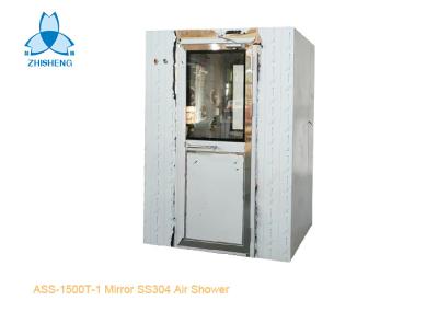 One Person Mirror SS304 Air Shower Room With UV Light