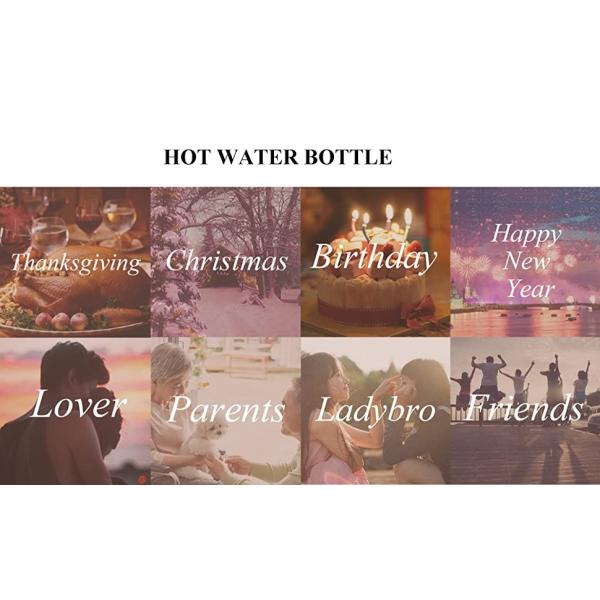 Rubber Ceramic Gift Set Hot Water Bottle Warmer 1 Liters With Knit Cover