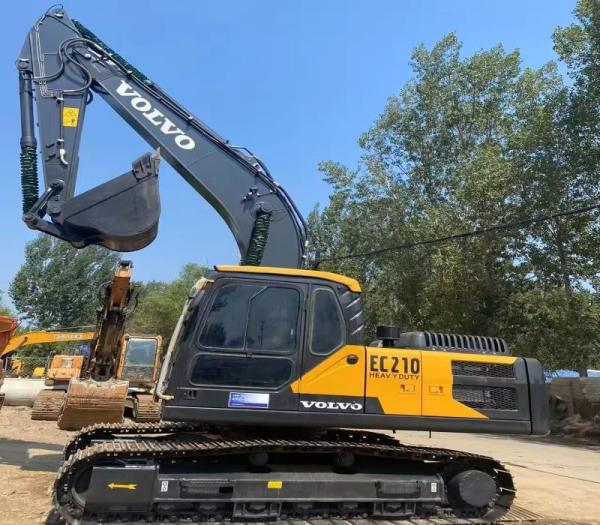 20500KG Bom estado Excavadora de segunda mão Vollvo EC210B com 0,9-0,92m3 Capacidade de balde