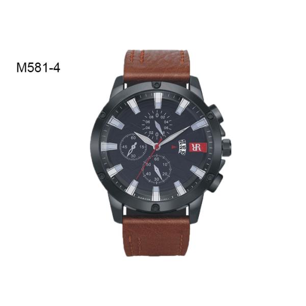 BARIHO Analog Men's Quartz Watch Fashion Chronograph Date Leather Band Wristwatch M581