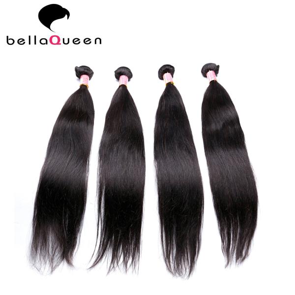 Indian Natural Color Bohemian Straight Human Hair Weave for Black Women