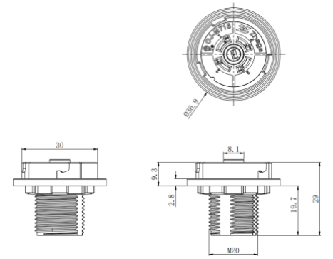 MC079D 99 Dimmable Motion Sensor Low Impedance Antenna Zhaga Interface