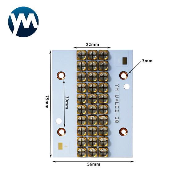 水晶レンズ300W紫外線LEDのモジュールの高い発電365nm 385nm 395nm 405nm