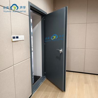 Soundproof Drum Room Music Studio Roomtransparent Noise Barrier Noise Isolation Door Vision Glass 60 Minutes Fireproof Home Acoustics With Bass Traps Cornernoise Cancelling Door STC 45dB