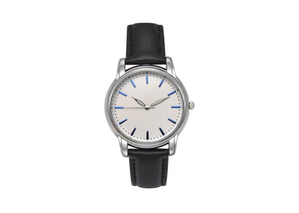 30MM Diameter Alloy Women Quartz Watches Hardened Glass With PU Leather Strap