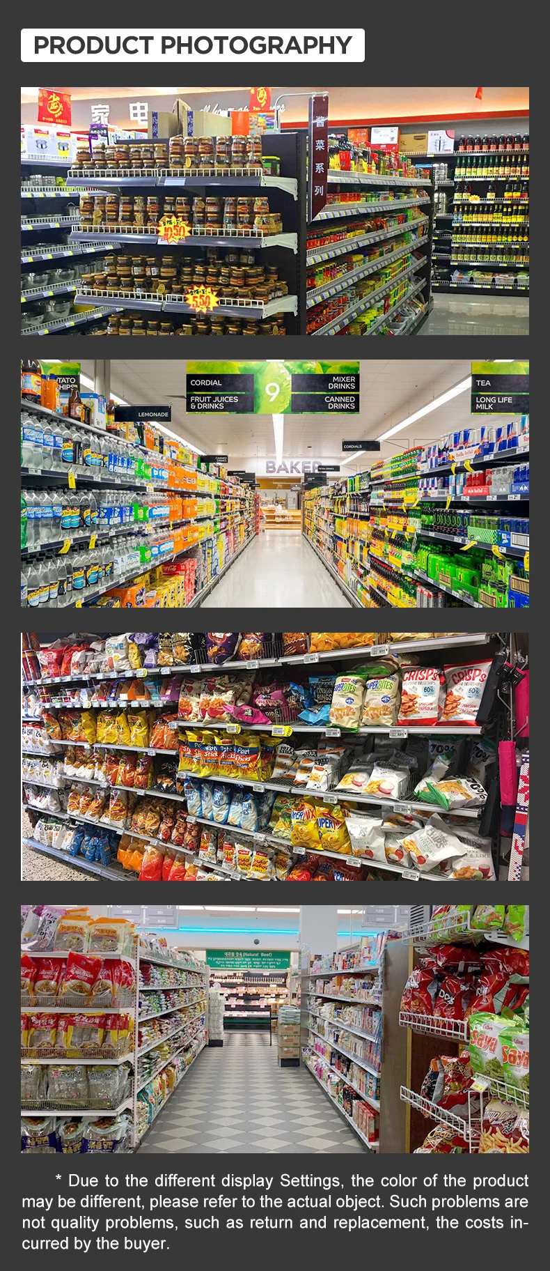 Выдвижные полки магазинов, витрины, супермаркеты, гондолы, полки легкого металла