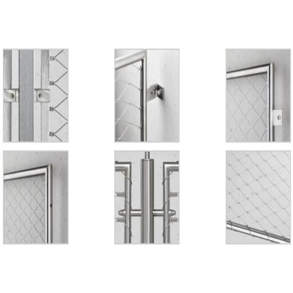 Балюстрада сетки отверстия Ss316 60mm обшивает панелями высоту 720mm