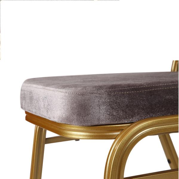 Wholesale Fabric Velvet High Back Wedding Event Hotel Banquet Stackable Dining Church Chair
