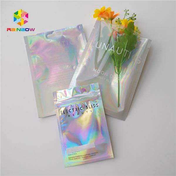 Three Side Sealed Plastic Pouches Packaging For Clothing / Girl Accessories