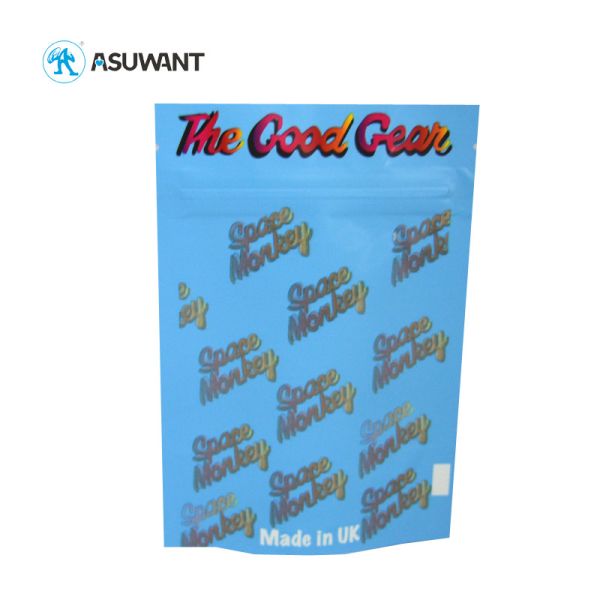 3.5g Food Grade Material Mylar Plastic Bags Ziplock Smell Proof For Weed Packaging