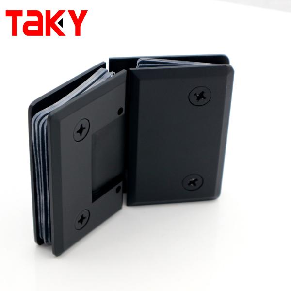 Frameless 135 Degree Black Shower Door Hardware Stainless Steel Glass Door Hinge