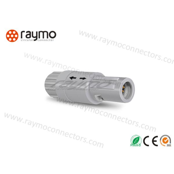 Security 2pin Medical Plastic Push Pull Connectors Gray PC PSU shell