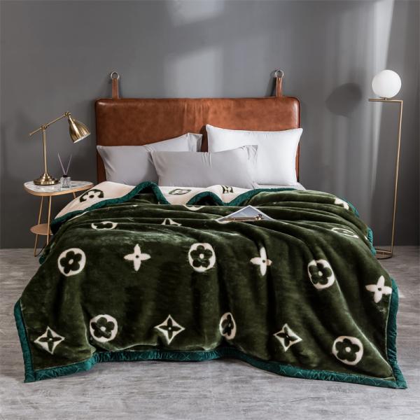 Джакард ткань коралловое шерсть Raschel одеяло для зимы утолщенный плюшевый кроватка кровати