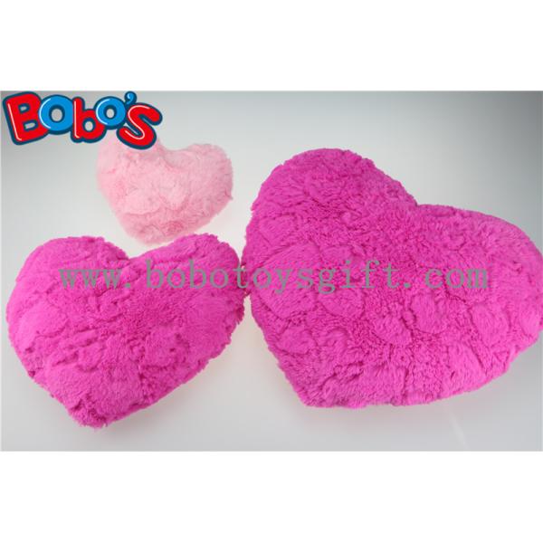 Valentine Gift Plush Soft Heart Pillow Cushion in Pink and Hot Pink Color