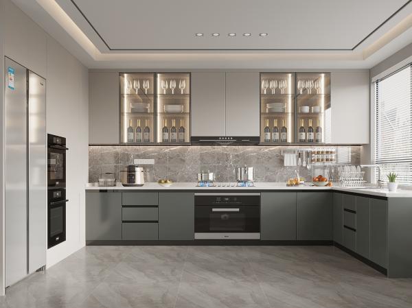 Modern Furniture Melamine Cheap Kitchen Cabinets Modular Kitchen Cupboards