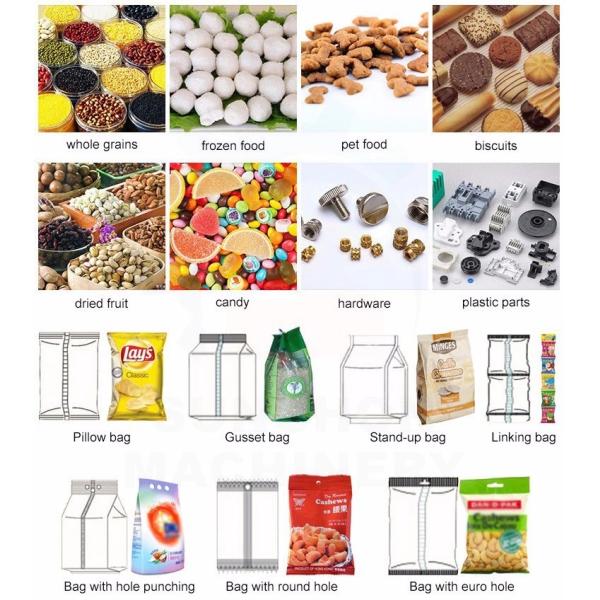 хрустящие корочки плода закуски зерна положительных величин нутов ячменя 100г~1кг сухие Пеллет автоматическая вертикальная машина упаковки