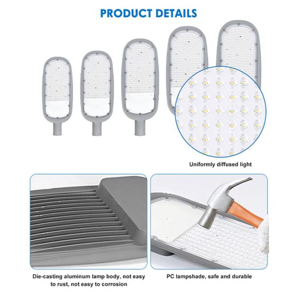 Высокоэффективный светодиодный уличный фонарь из алюминиевого алюминия