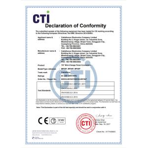 Dongguan Cableforce Electronics Co., Ltd Сертификации