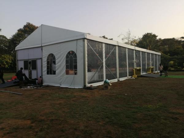 High Capacity Large Party Marquee Tent Weather Resistant With Eave Height 4m