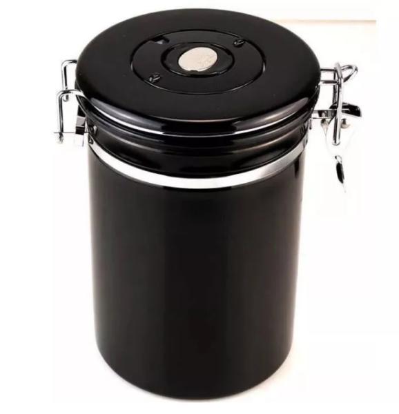 500g Stainless Steel Essential Barista Tools Coffee Airtight Canister With Co2 Valve And Spoon
