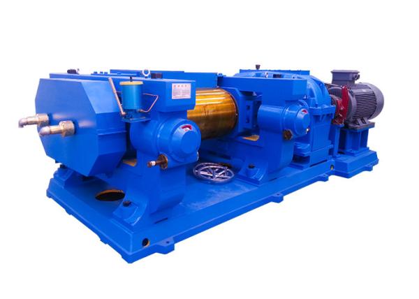 XKP Tyre Recycling Line Double Roller Rubber Tire Grinder 32 RPM Main Shaft Speed