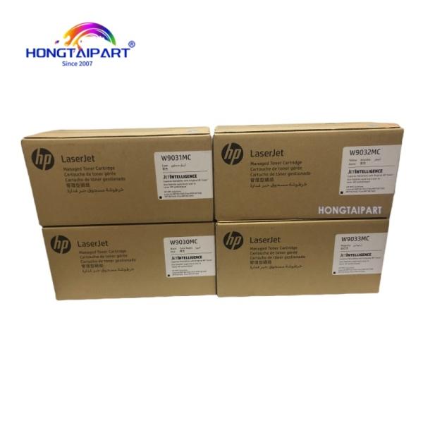 Картридж с тонером W9030MC W9031MC W9032MC W9033MC CF470X CF471X CF472X CF473X для HP 657X M681 M682 E67550 E67560 E67650 Принтерный картридж с тонером Комплект тонера CMYK