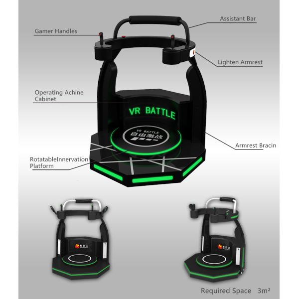 Vr Free Battle Game Machine 360 Degree Rotation Platform Gun Shooting Vr Games