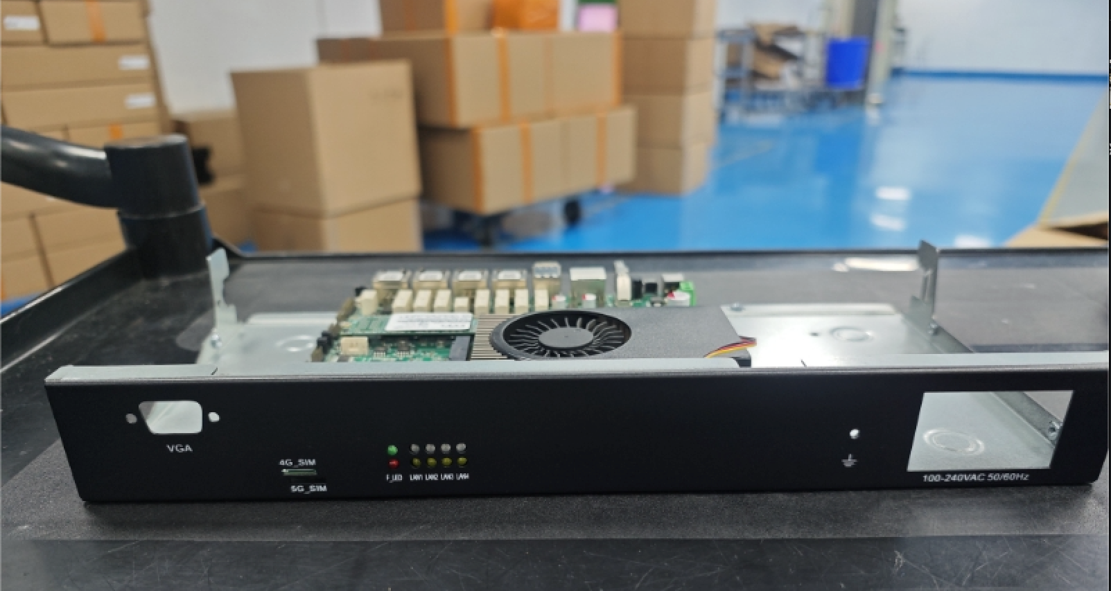 Zynshield 1U Barebone Rackmount Firewall with Intel N100 4 2.5G LAN 4G 5G SIM Supporting External SFP+ Ethernet Ports