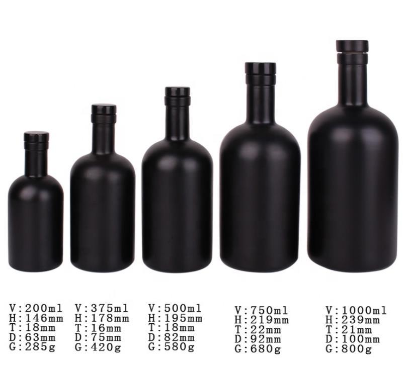 Дешевая цена750ml Флинтовые стеклянные бутылки с алкоголем на заказ для коктейлей виски ром