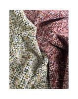 Tissu chenille texturé respirant 100% polyester Tissu d'ameublement en chenille