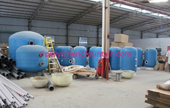 Commercial Fibreglass Pool Cartridge Filters With Oil Gauge Plate 1200mm - 2500mm Dia
