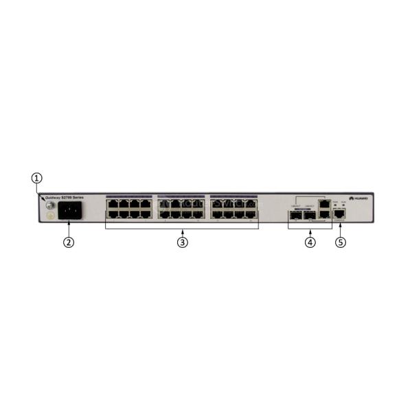 Фронт S2700-26TP-SI-AC - панель Huawei порт передавать по мультиплексу переключателя сетевого управления 2 слоев оптически