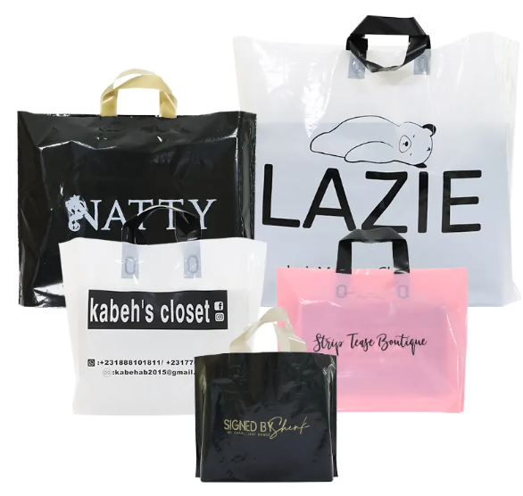 Cosmétiques d'affaires bijoux Sacs d'emballage Sacs de magasinage Sacs en papier cadeau avec ruban