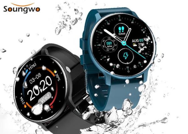 1.28in Screen Waterproof Men Smartwatch IP67 IOT Device Blood Oxygen 10m