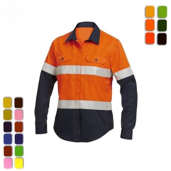 ODM Reflective Safety Shirts Quick Dry Work Construction Reflective Polo Shirts