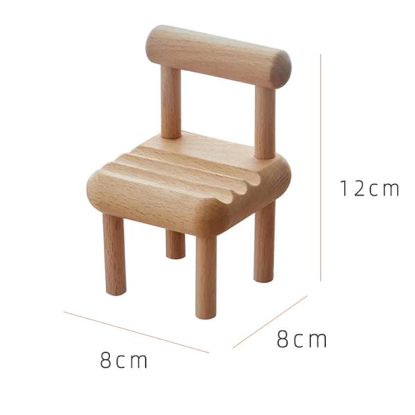Mini porte téléphone de bureau en bois pour table, support de téléphone portable en bois