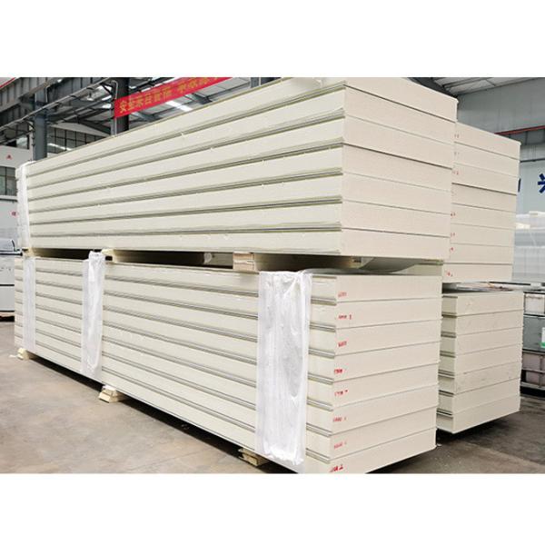 Insulated Warehouse Polyurethane Foam Aluminum Sandwich Panel With 40-45kg/M3 Density
