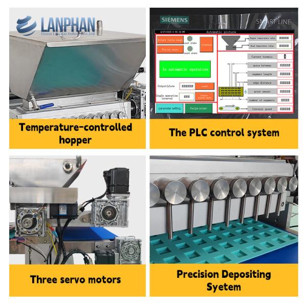 Customizable Molding Small Mini Automatic Ten Multihead Gummy Candy Depositing Machine